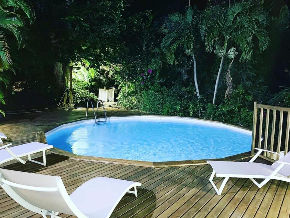 Villa Du Jardin Botanique, Ex. Propriete Coluche Deshaies Exteriör bild