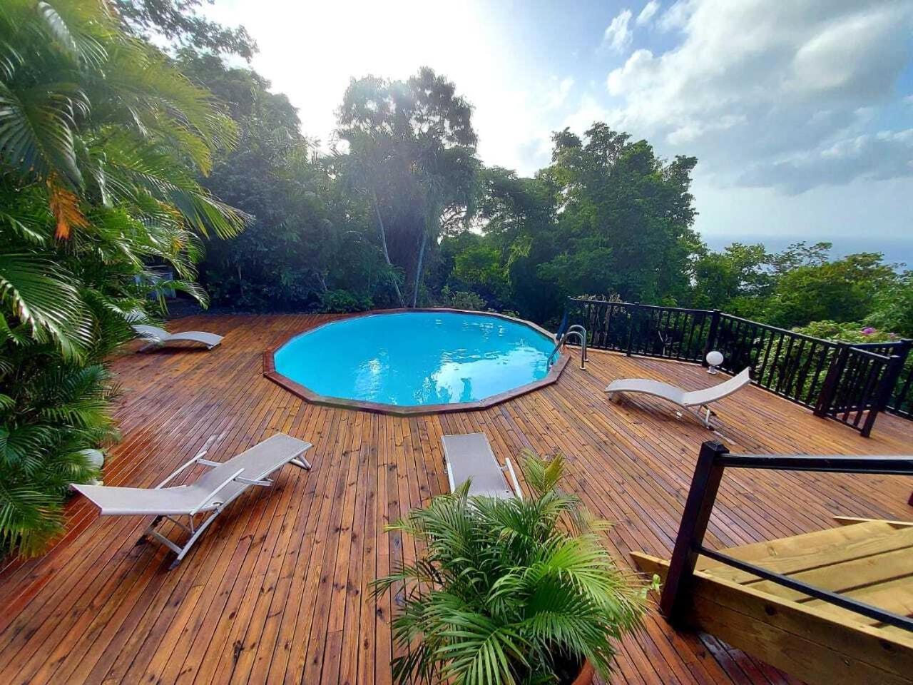 Villa Du Jardin Botanique, Ex. Propriete Coluche Deshaies Exteriör bild